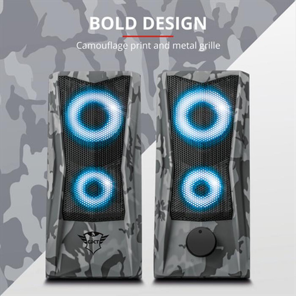 "TRUST - GXT 606 JAVV RGB 2.0 SPEAKER SET-Camouflage"