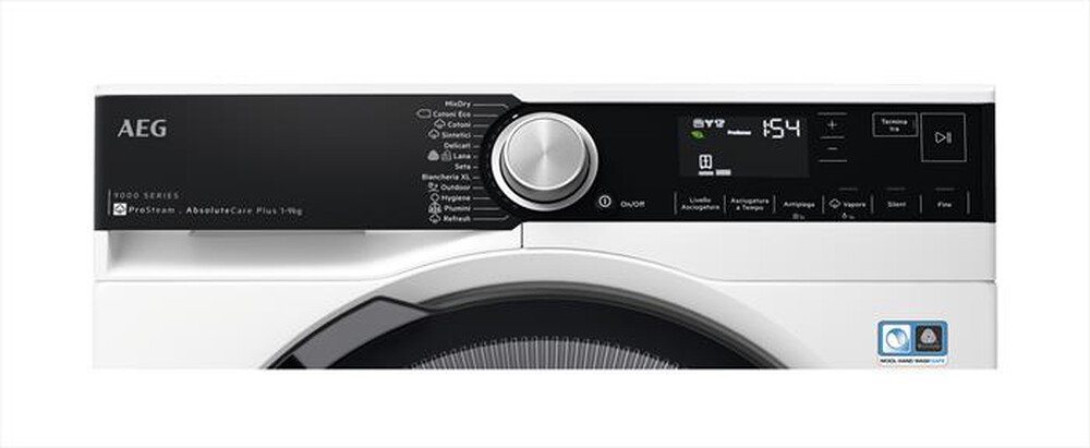 "AEG - Asciugatrice TR9T94ABS 9 kg Classe A+++-Bianco/oblò nero"