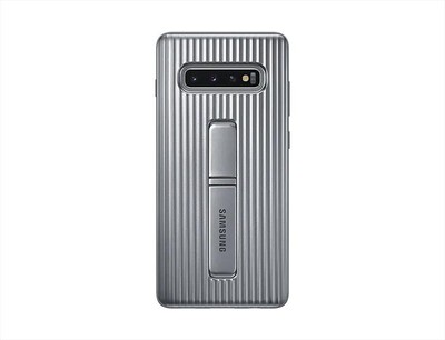 SAMSUNG - PROTECTIVE STANDING COVER SILVER GALAXY S10+-ARGENTO