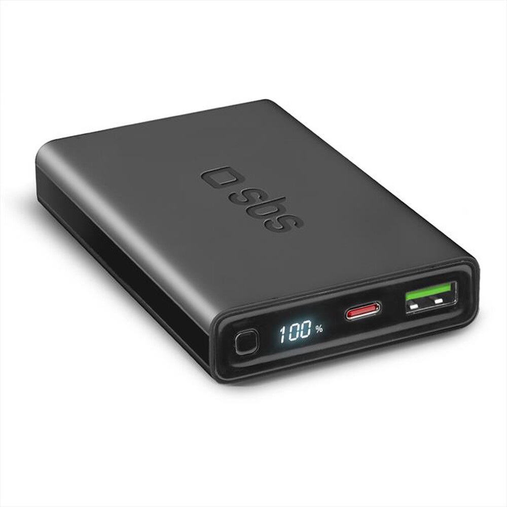 "SBS - Powerbank TEBB10000LCDEVOPD20K-Nero"