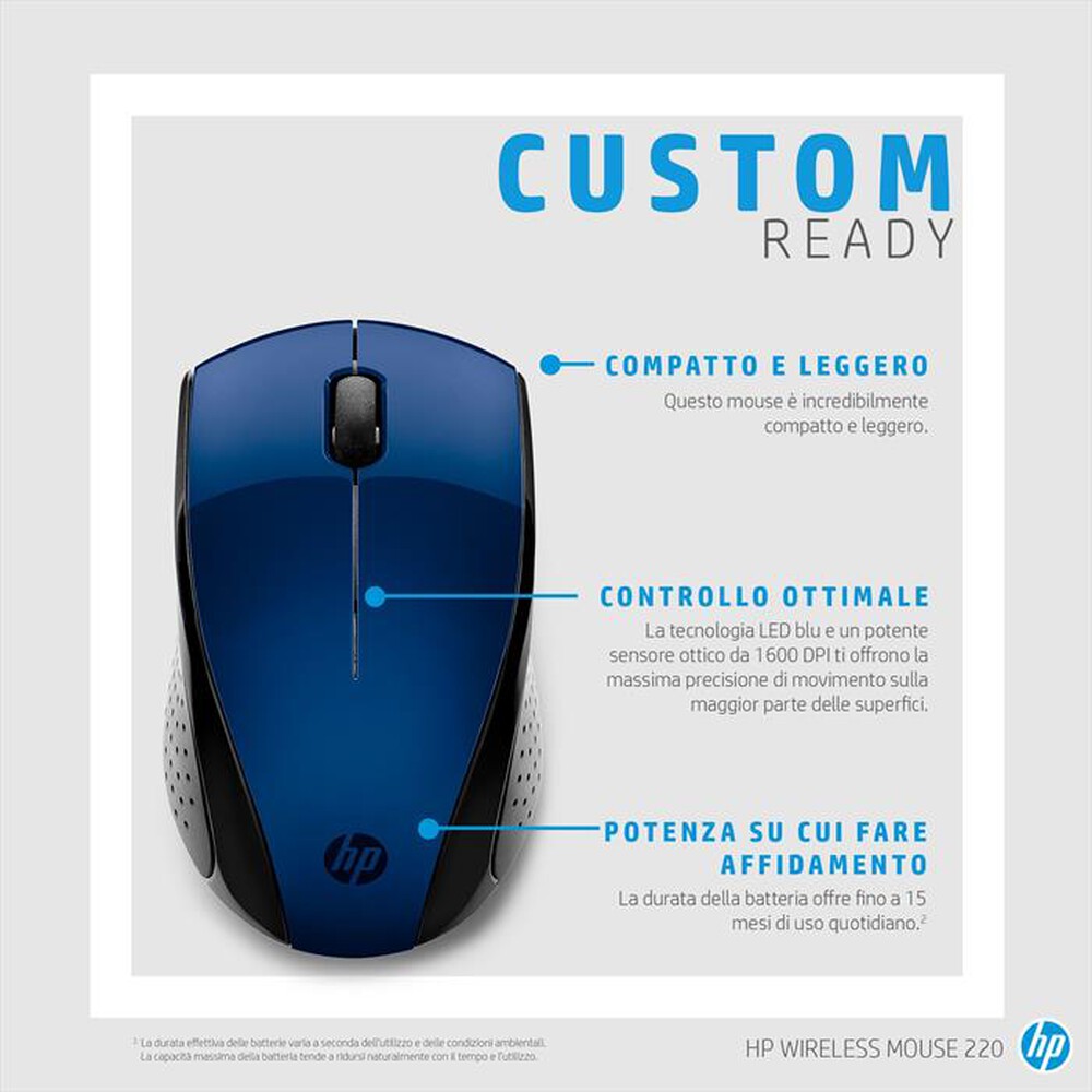 Immagine del prodotto HP - WIRELESS MOUSE 220-Blue