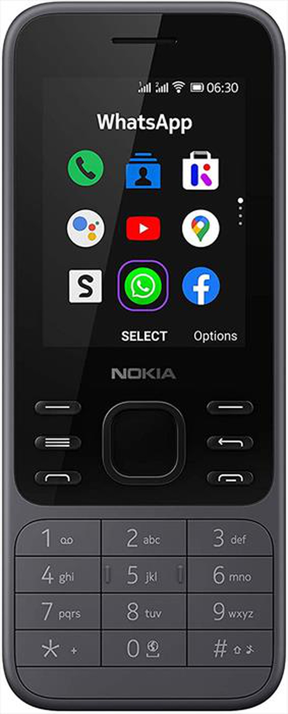 "NOKIA - 6300-Charcoal"