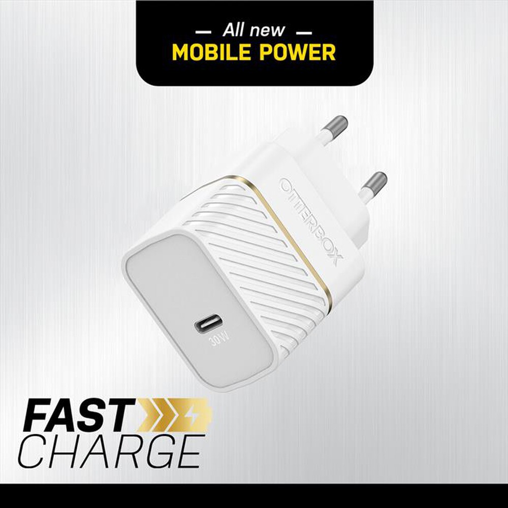 "OTTERBOX - CARICATORE DA MURO USB-C 30W-Bianco"