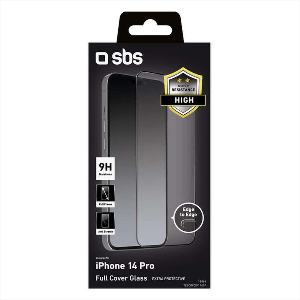 "SBS - Screen protector TESCRFCIP1461P per iPhone 14  Pro-Nero"