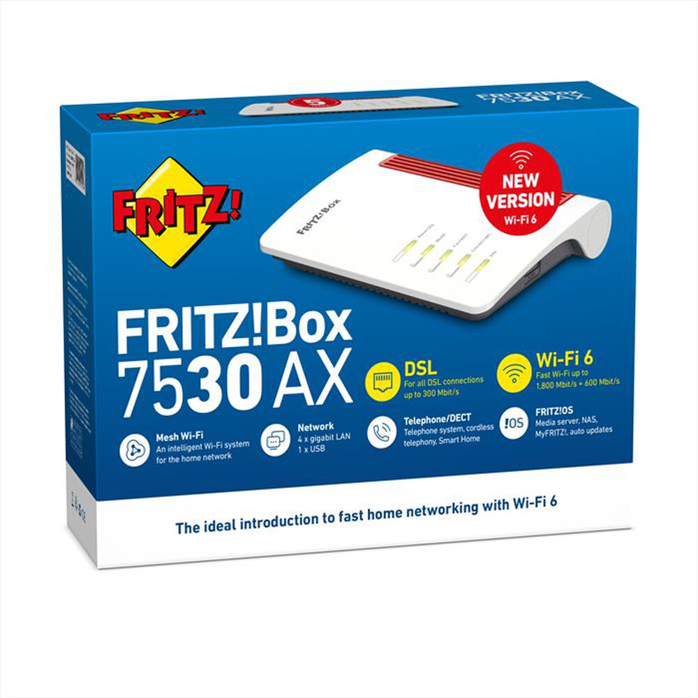 "FRITZ! - BOX 7530 AX-Bianco / Rosso"