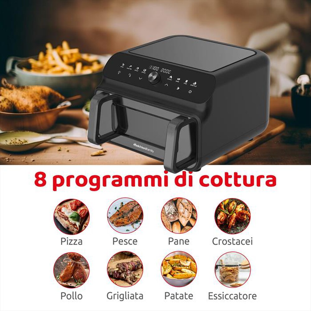 Immagine del prodotto MELCHIONI FAMILY - Friggitrice ad aria BEATRICE-nero