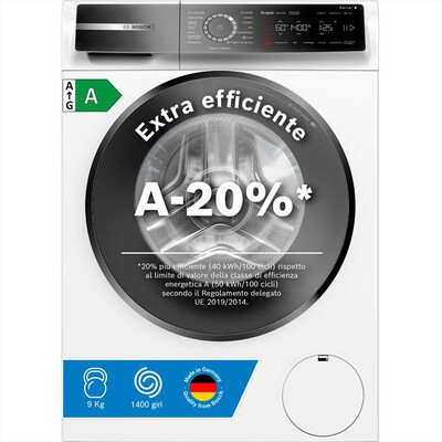 BOSCH - Lavatrice WGB24400IT 9 Kg Classe A-Bianco