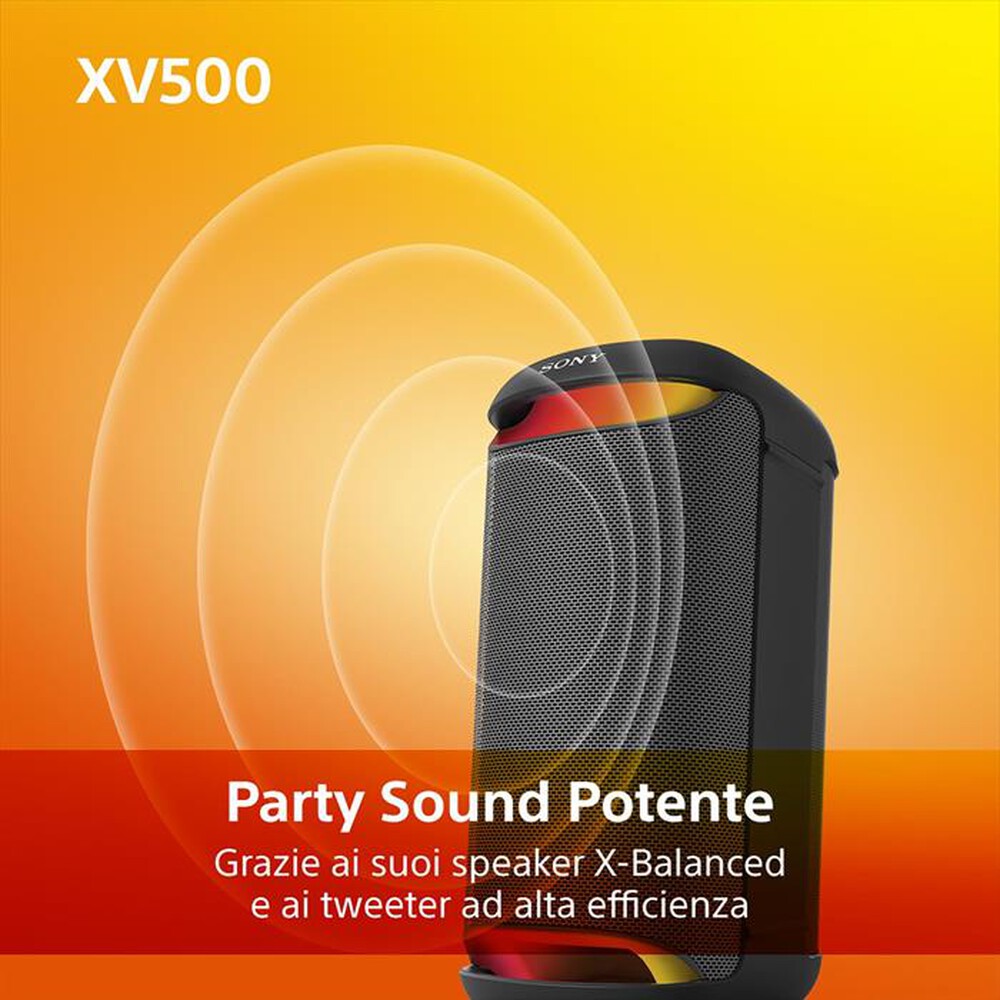 "SONY - Sistema hi-fi mini SRSXV500B.CEL-Nero"