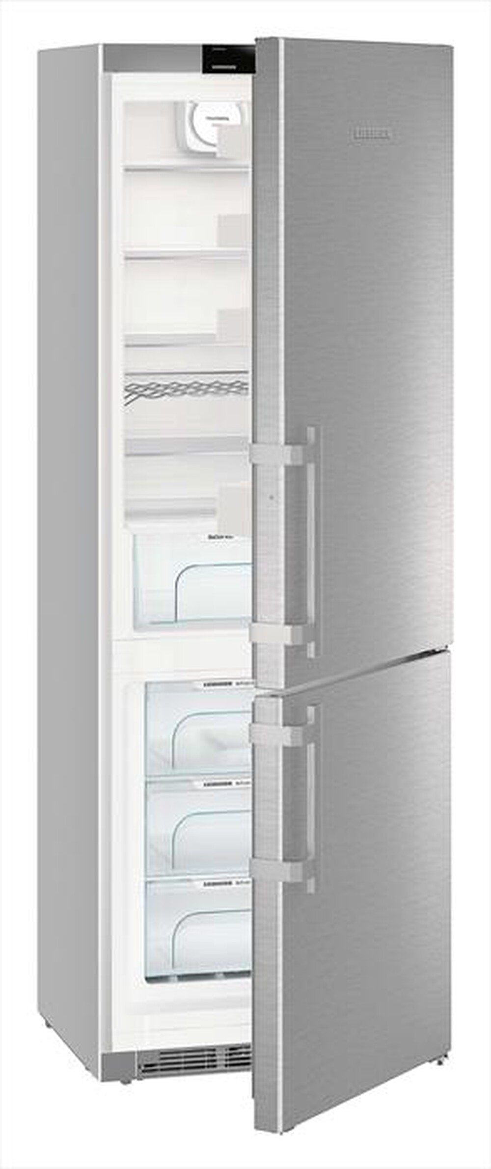 "LIEBHERR - Frigorifero combinato CNEF 5735-21 Classe D 437lt-Acciaio"