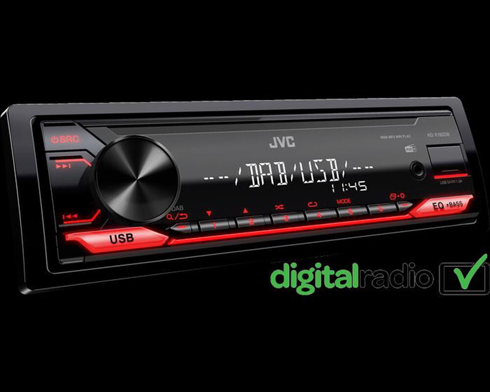 "JVC - Car stereo KD-X182DB-nero"