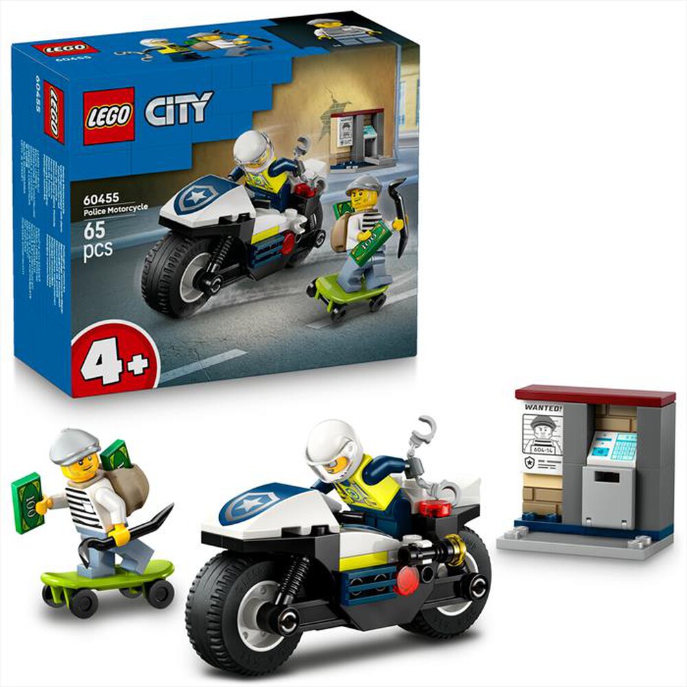 "LEGO - CITY Inseguimento della moto della Polizia - 60455"