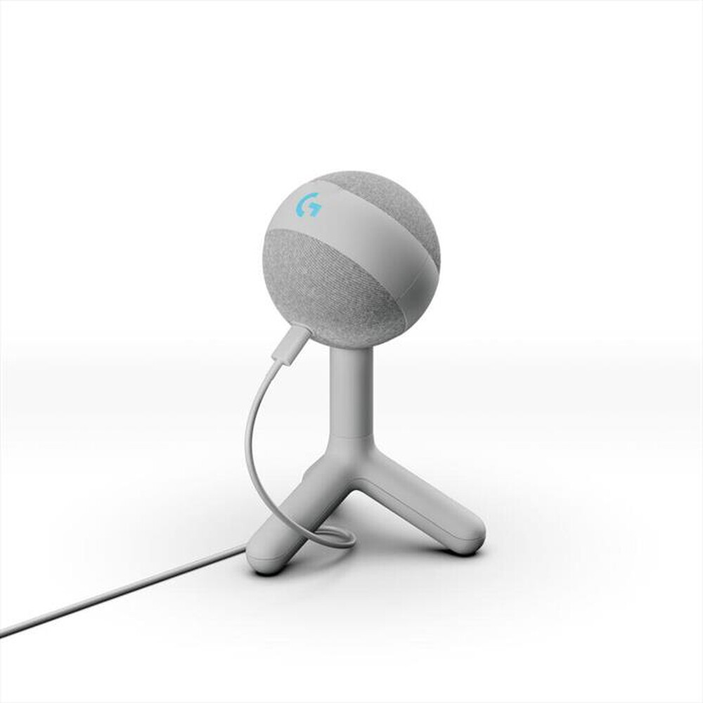 "LOGITECH - Microfono a condensatore G Yeti Orb RGB-Off-white"