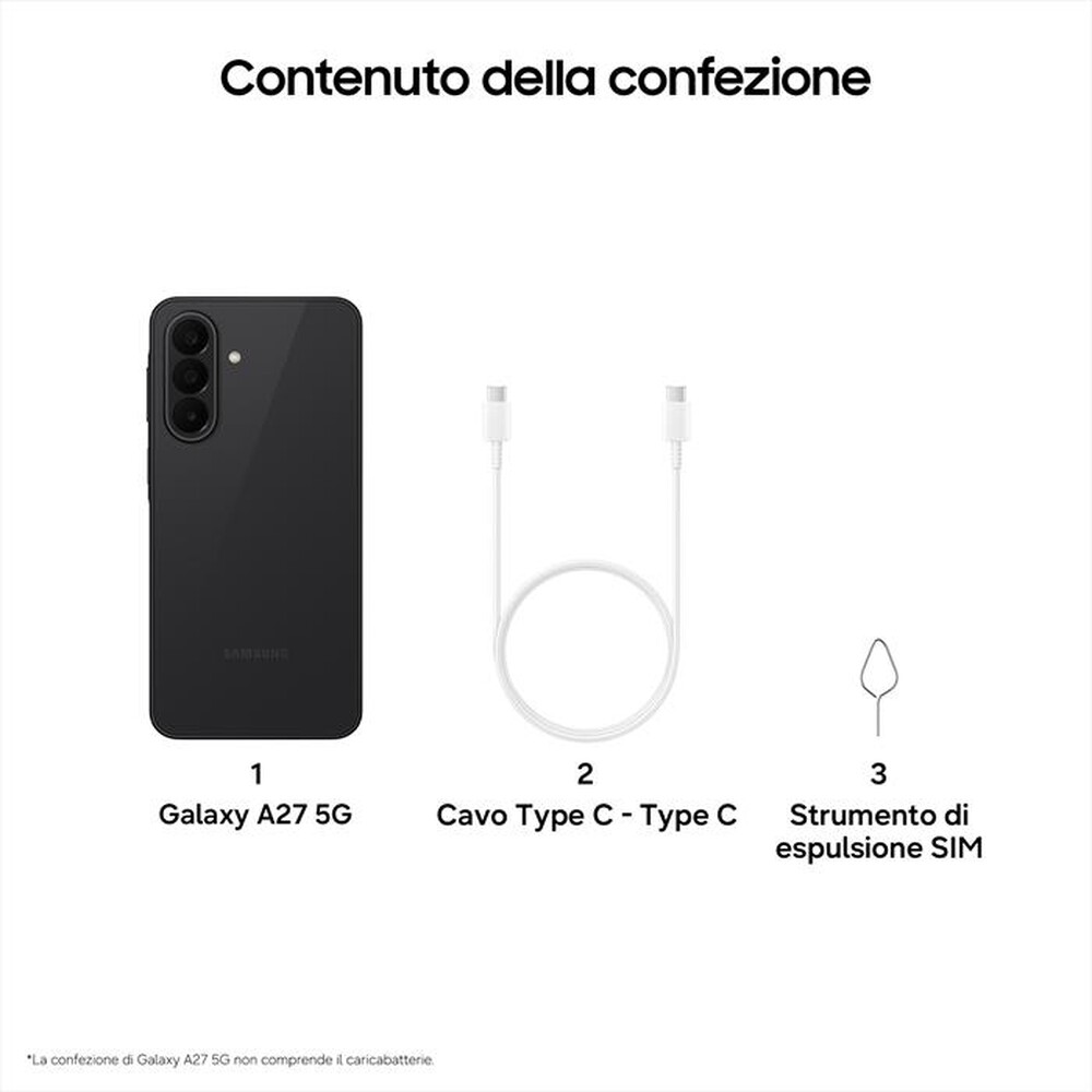 Immagine del prodotto VODAFONE - SAMSUNG Galaxy A27 5G 128GB-Black