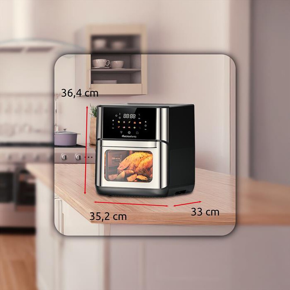 Immagine del prodotto MELCHIONI FAMILY - Friggitrice ad Aria 12L FLORA-Silver / Plastica