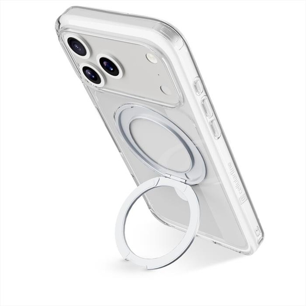 Immagine del prodotto CELLULARLINE - Custodia anello rotabile SPIN MAG IPHONE 17 PRO-Trasparente