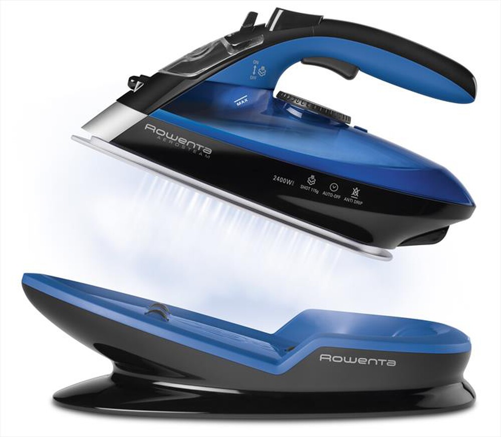 "ROWENTA - DE5010 Freemove Ferro da Stiro a Vapore Senza Filo-Blue & Black"
