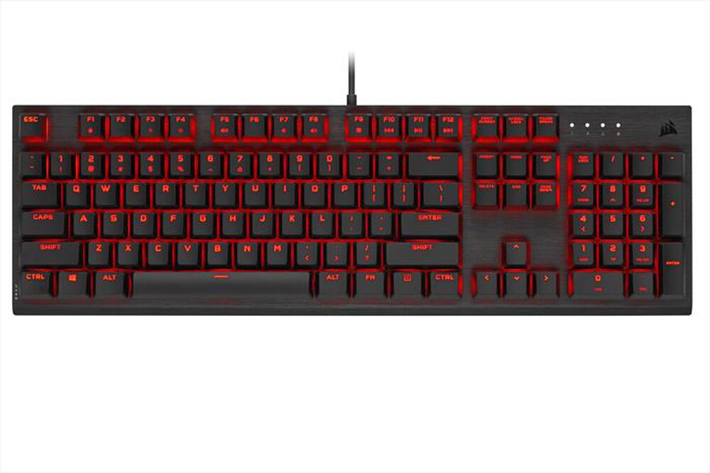 "CORSAIR - Tastiera gaming CORSAIR K60 PRO-Nero/Rosso"