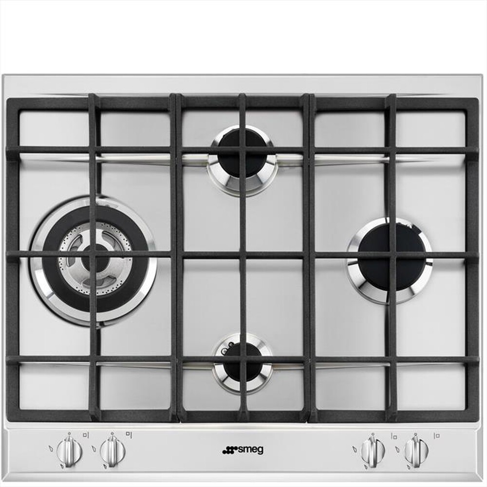 "SMEG - Piano cottura a gas P261XGH 4 fuochi 60cm-Inox"