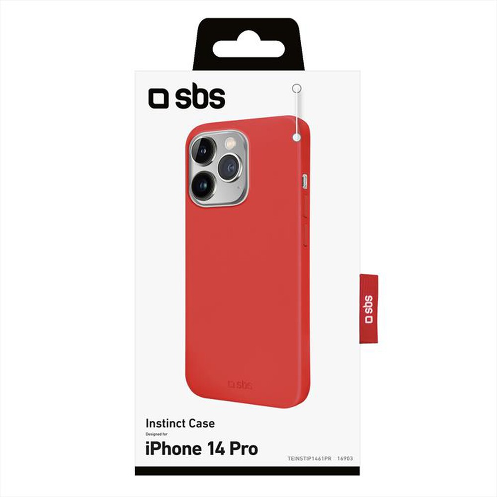 "SBS - Cover Instinct TEINSTIP1461PR per iPhone 14 Pro-Rosso"