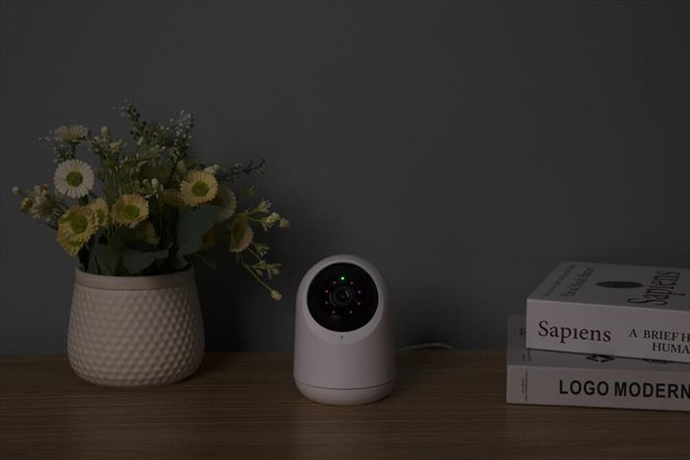 "SWITCHBOT - Telecamera WiFi Interno PAN/TILT CAM 2K-BIANCO"