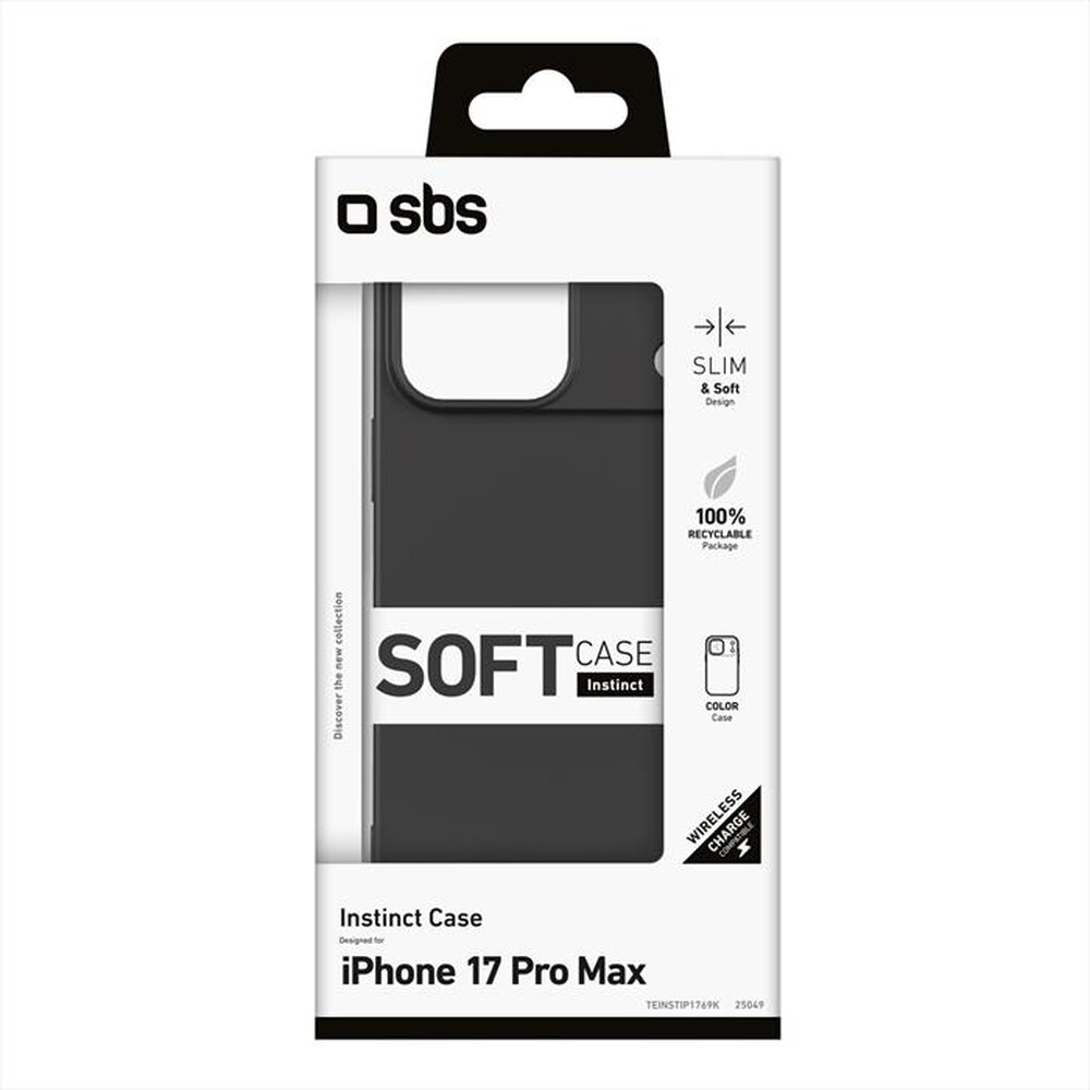 Immagine del prodotto SBS - Cover Instinct per iPhone 17 Pro Max-Nero