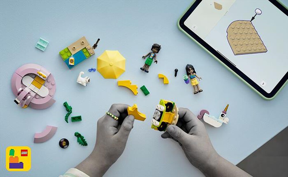"LEGO - POOL PARTY CON UNICORNO E FENICOTTERO-,"