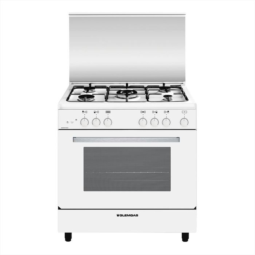"GLEM GAS - Cucina a gas A855GX Classe A-Bianco"