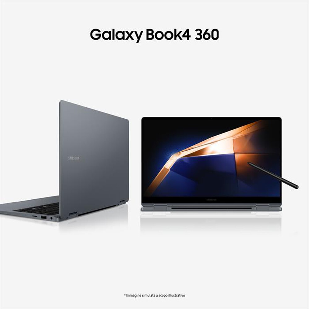 "SAMSUNG - Notebook GALAXY BOOK4 360-Gray"