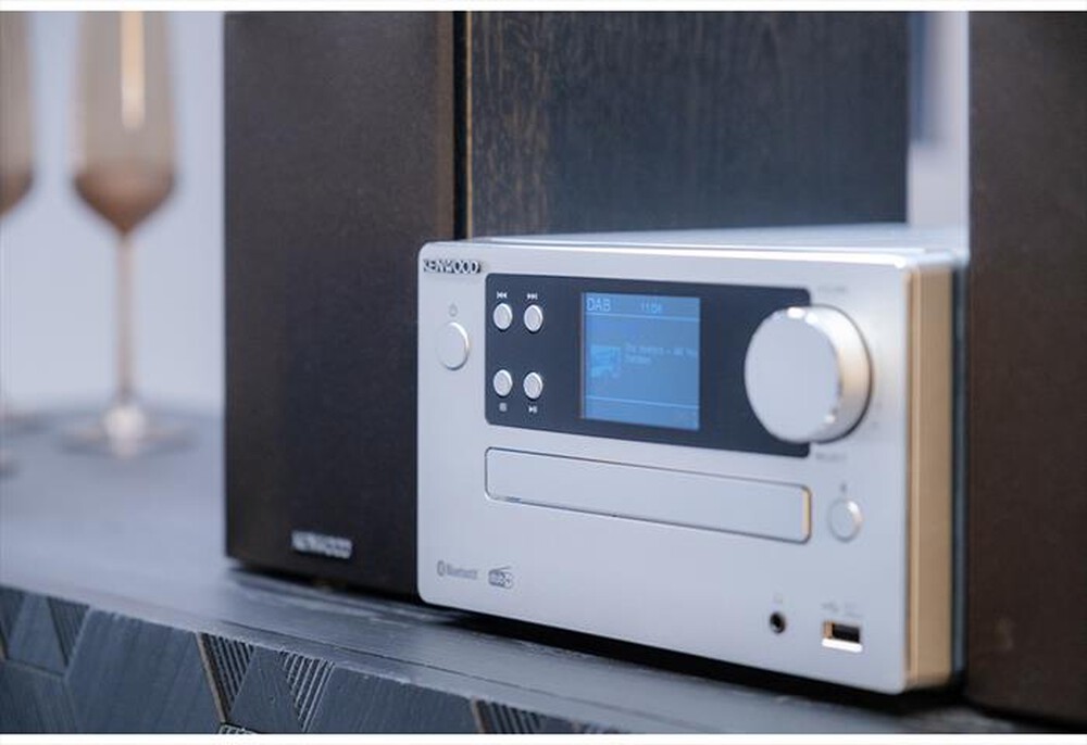 "KENWOOD - Micro HiFi M-725DAB-SILVER"