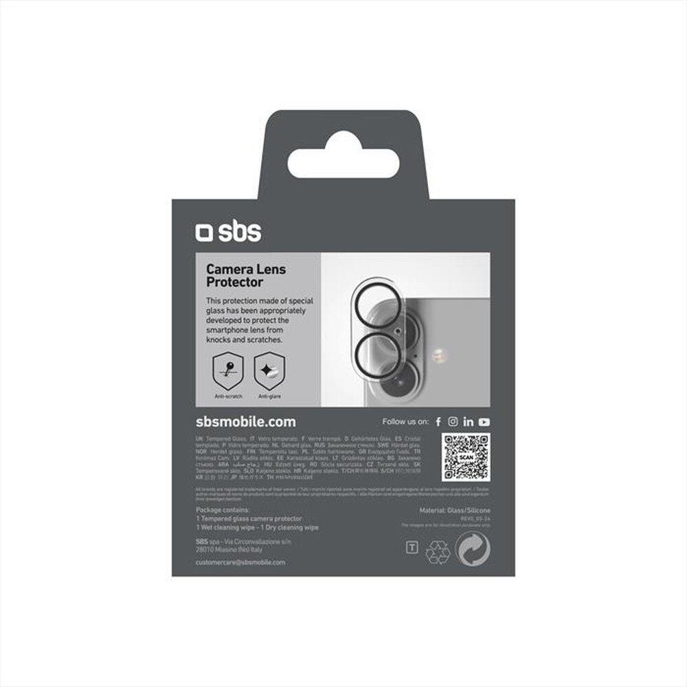 Immagine del prodotto SBS - Camera glass TECAMGLIP16K iPhone 16/16 Plus
