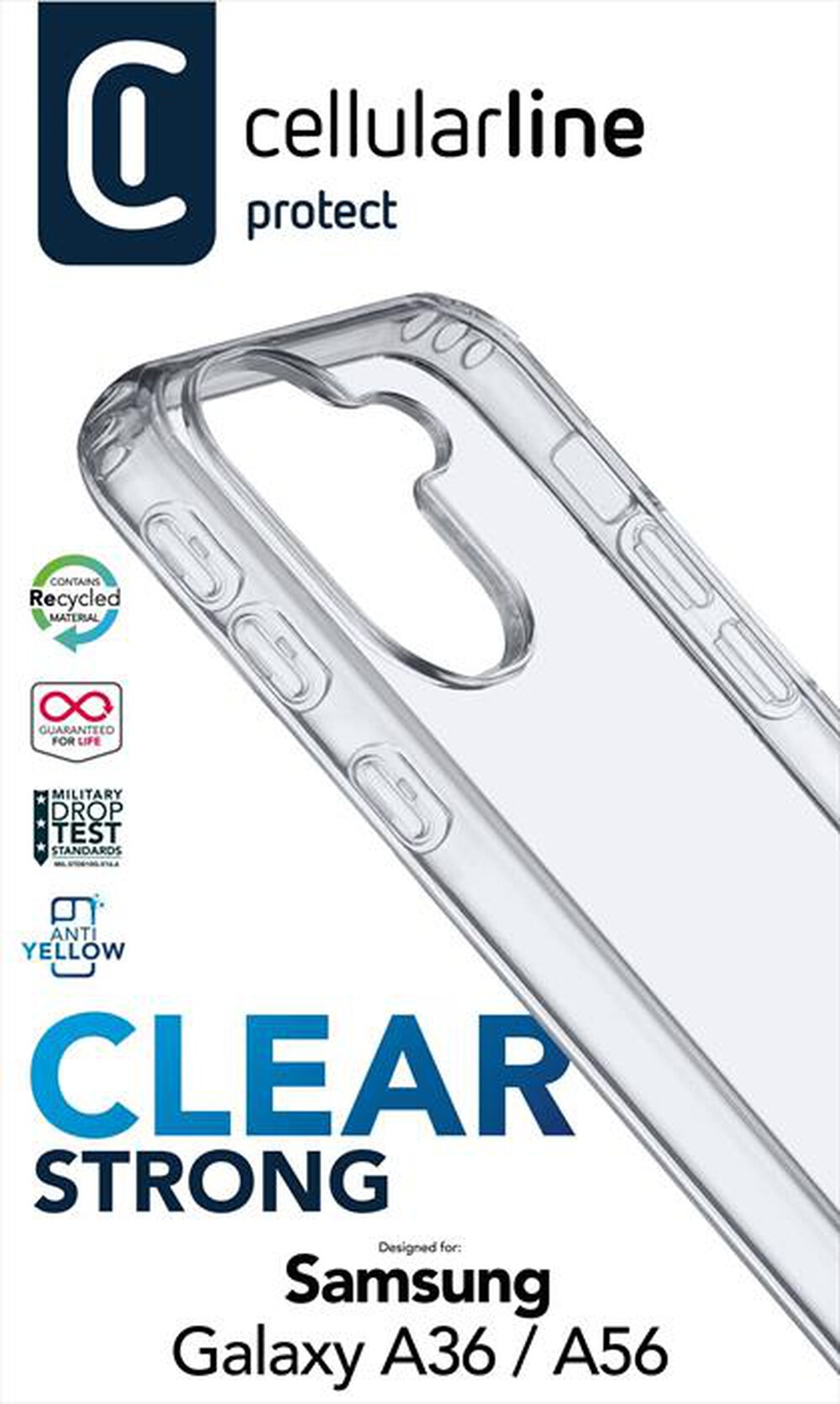 Immagine del prodotto CELLULARLINE - Cover CLEAR STRONG - GALAXY A36/A56-Transparent