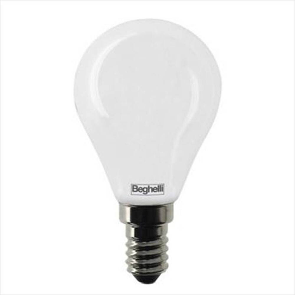 "BEGHELLI - Lampada a LED E14 58056-vetro opalino"