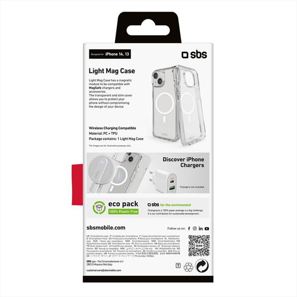 Immagine del prodotto SBS - Cover TELIGMAGIP1461T per iPhone 14-Trasparente