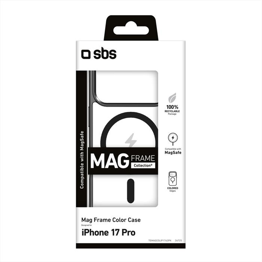 Immagine del prodotto SBS - Cover Mag Frame per iPhone 17 Pro-Nero