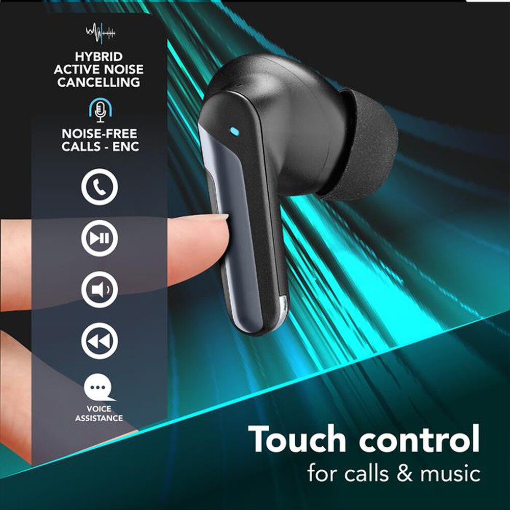 Immagine del prodotto CELLULARLINE - Auricolari NUMB BLUETOOTH CON HYBRID ANC-Nero
