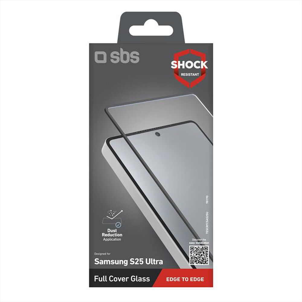 "SBS - Pellicola TESCRFCSAS25U per Samsung S25 Ultra-Nero"