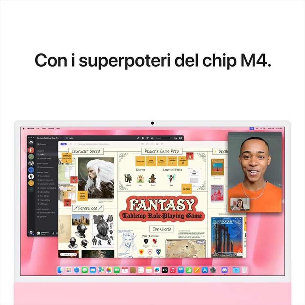 Immagine del prodotto APPLE - iMac Retina 24" 4.5K M4 Core 8 CPU 8 GPU 256GB-Rosa