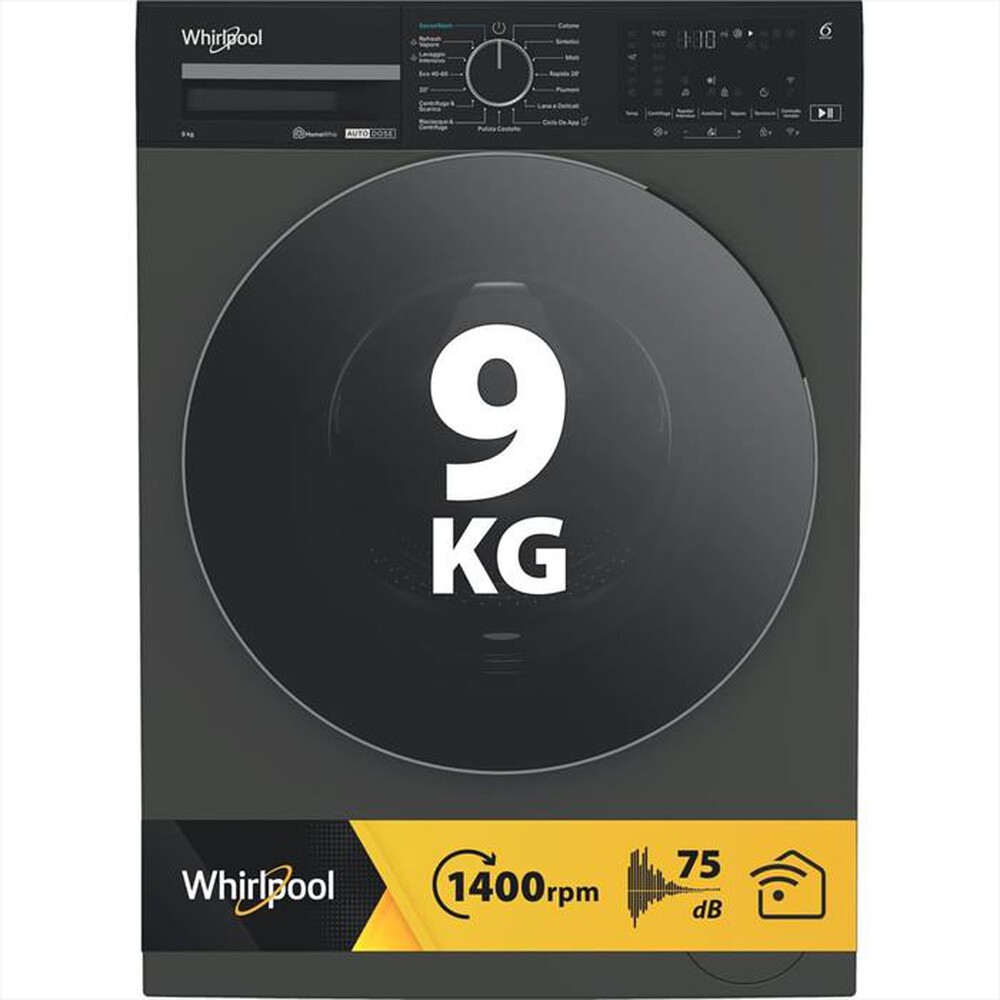 Immagine del prodotto WHIRLPOOL - Lavatrice WPM 911G ADS IT 9 Kg Classe A