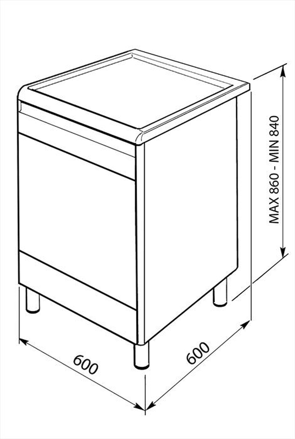 "SMEG - Cucina a gas CP60X9 Classe A-inox"