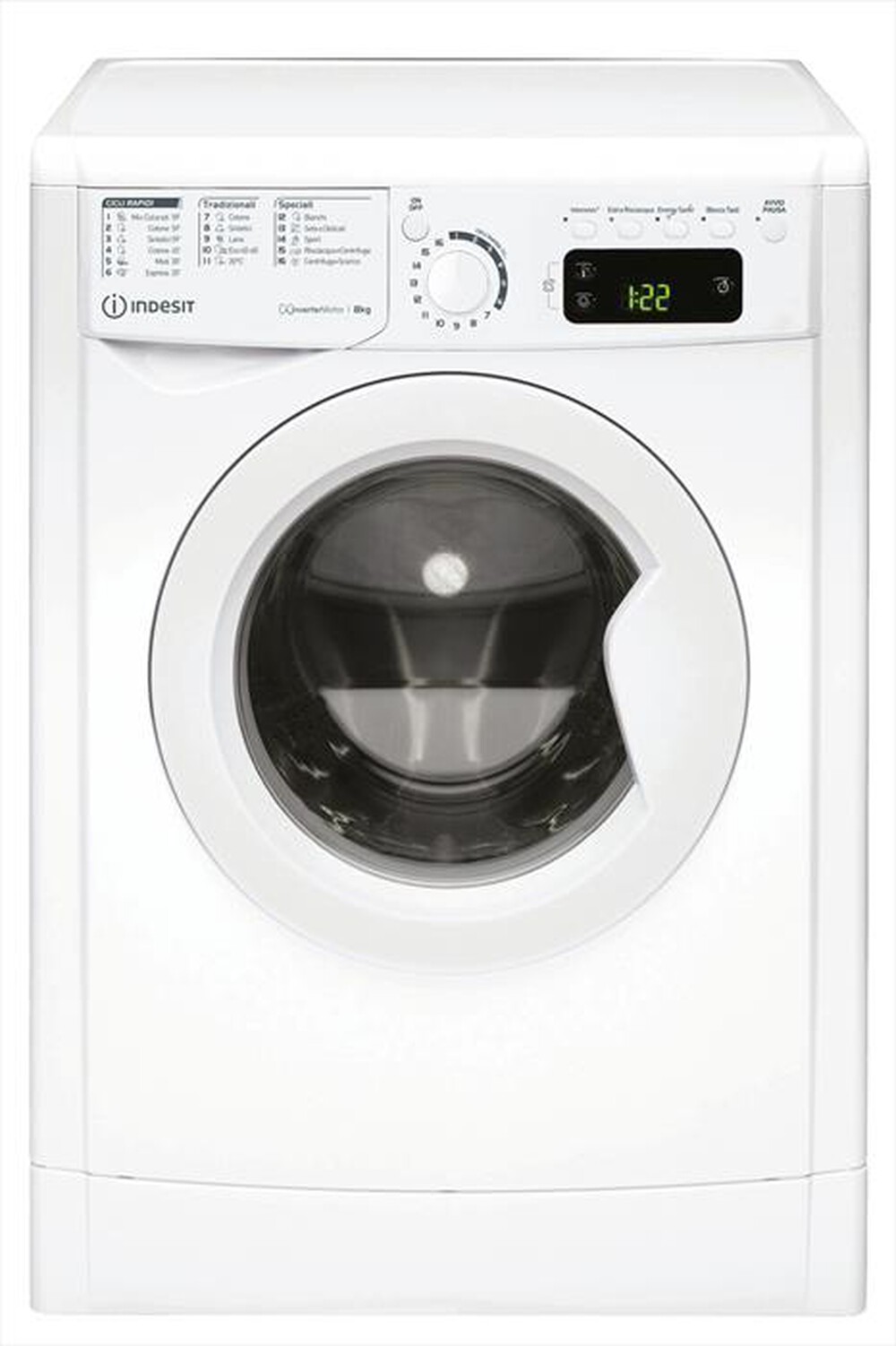 "INDESIT - Lavatrice EWE 81283 W IT N 8 Kg Classe D"