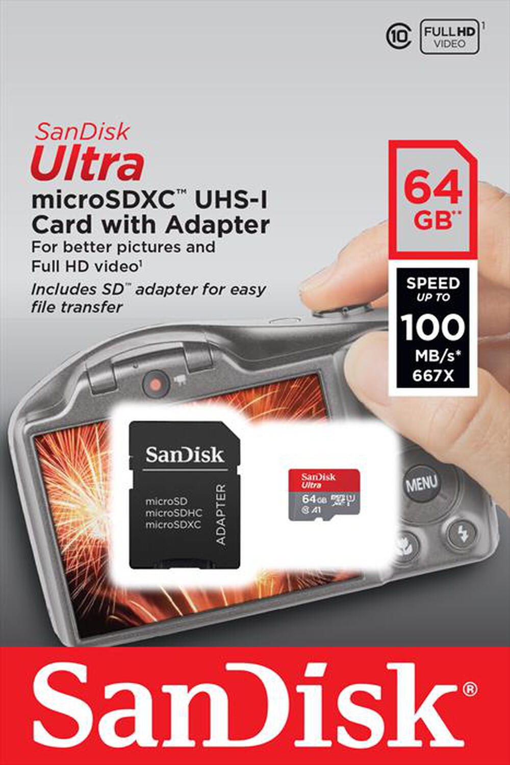 Immagine del prodotto SANDISK - MICROSD ULTRA 64GB FOTO A1