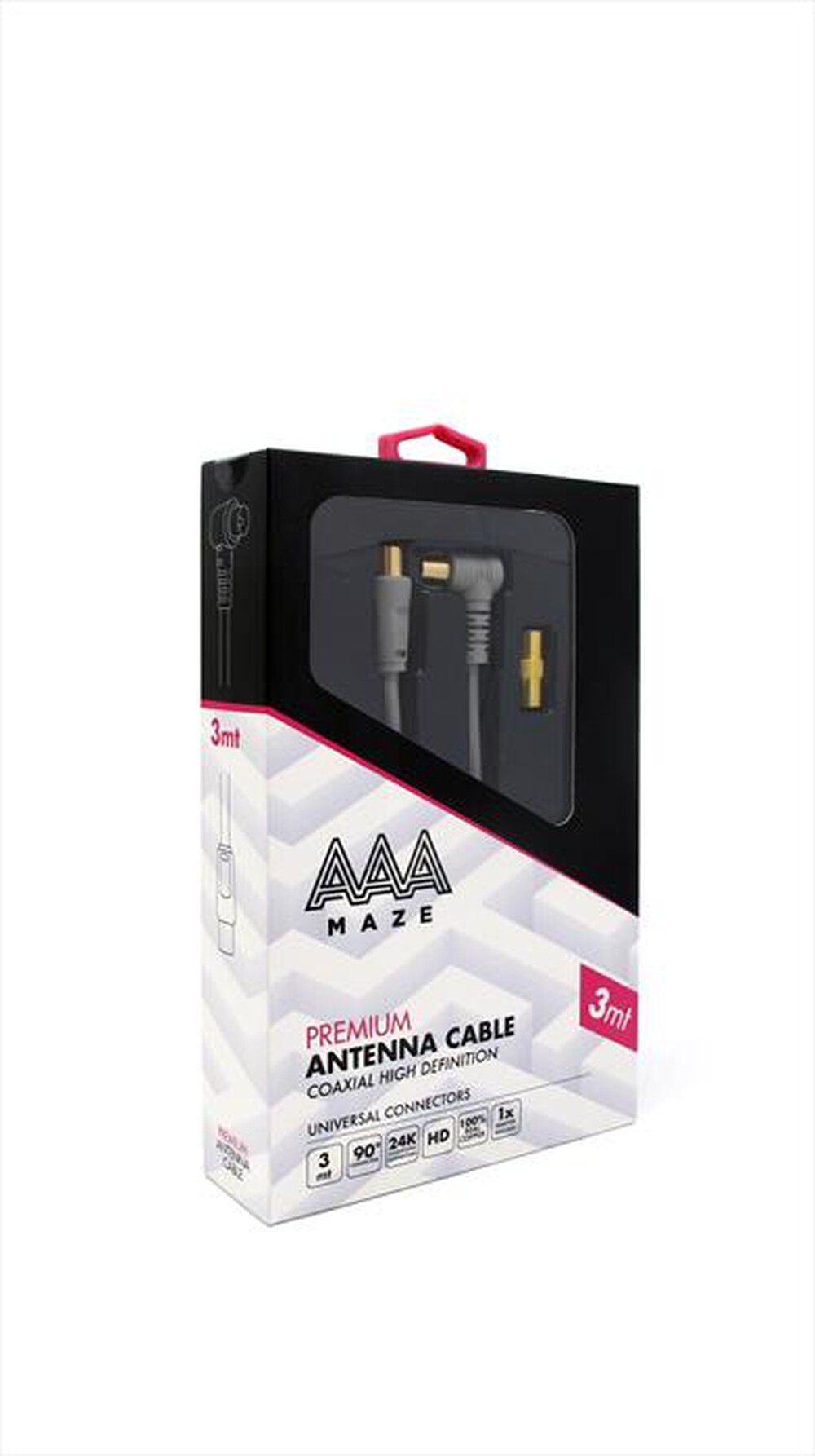 "AAAMAZE - CAVO ANTENNA LUNGHEZZA 3 METRI PREMIUM AD"