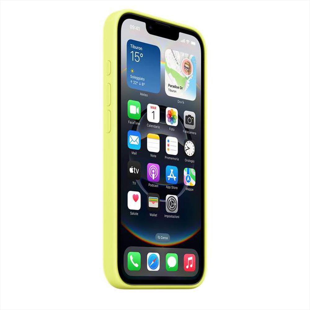 Immagine del prodotto APPLE - Custodia in silicone per iPhone 16e-Giallo neon