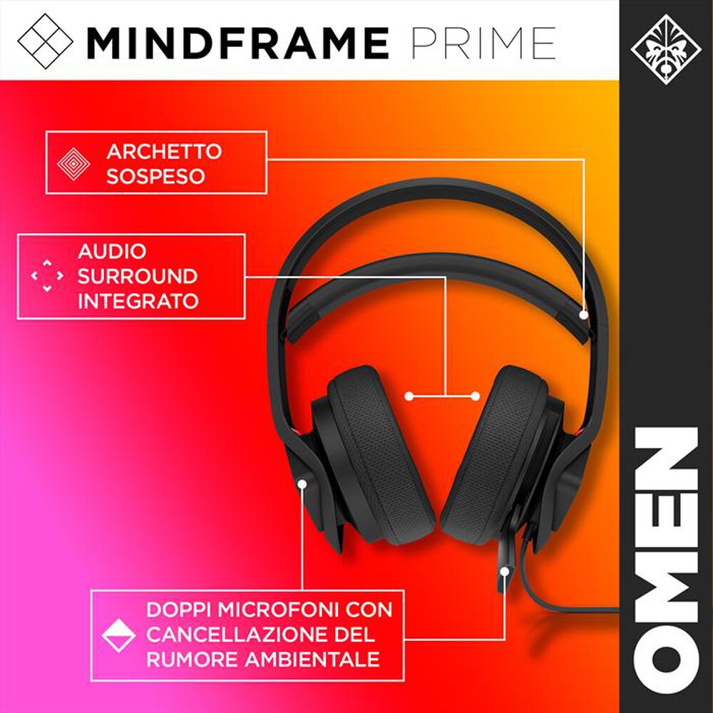 "HP - OMEN BY HP MINDFRAME HEADSET-Nero"