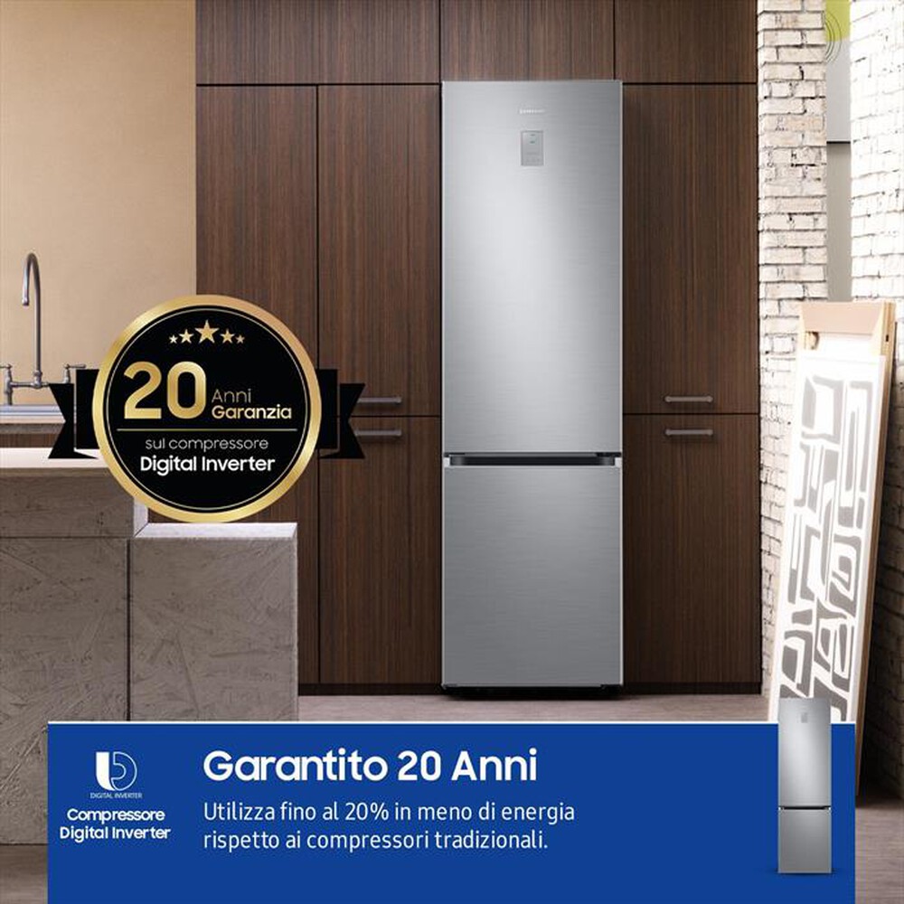 "SAMSUNG - Frigorifero combinato RB38C676CS9/EF ClasseC 390lt-METAL INOX"