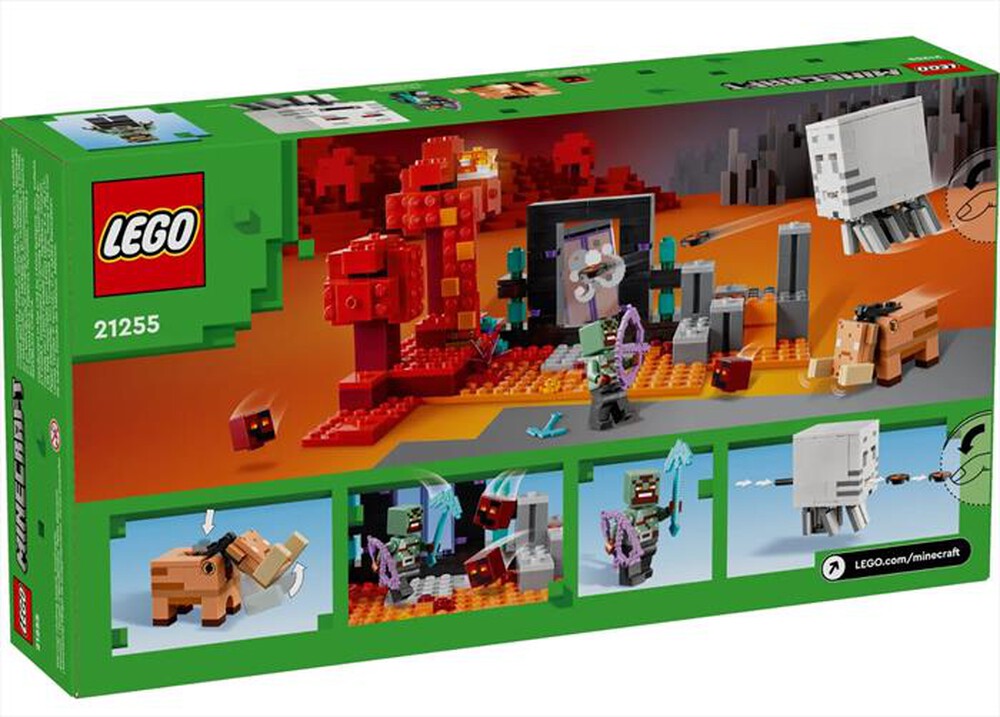 "LEGO - MINECRAFT Agguato nel portale del Nether - 21255-Multicolore"