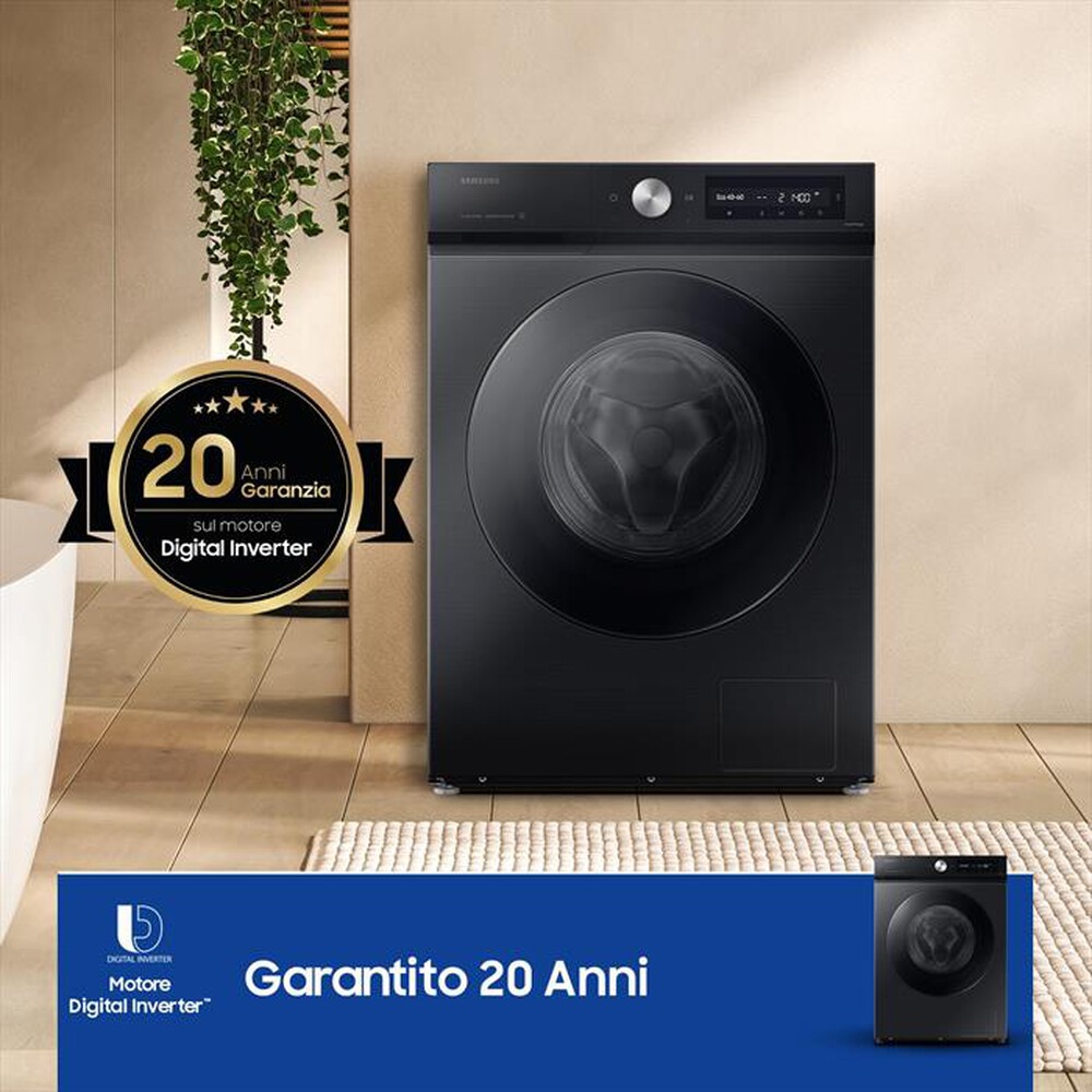 "SAMSUNG - Lavatrice WW90DB7U94GBU3 9 Kg Classe A-NERO"