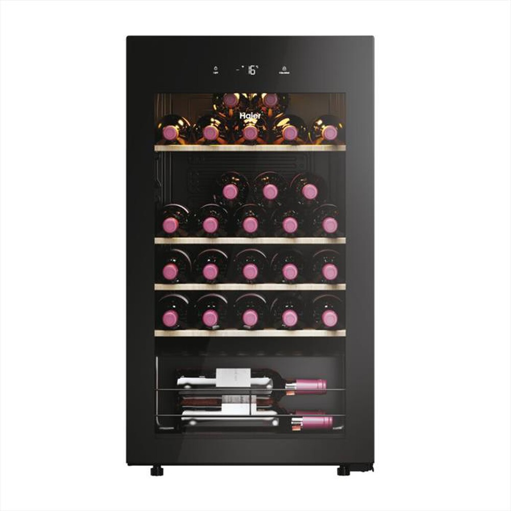 "HAIER - Cantinetta HWS34GGH1 Classe G 34 bottiglie-Nero"