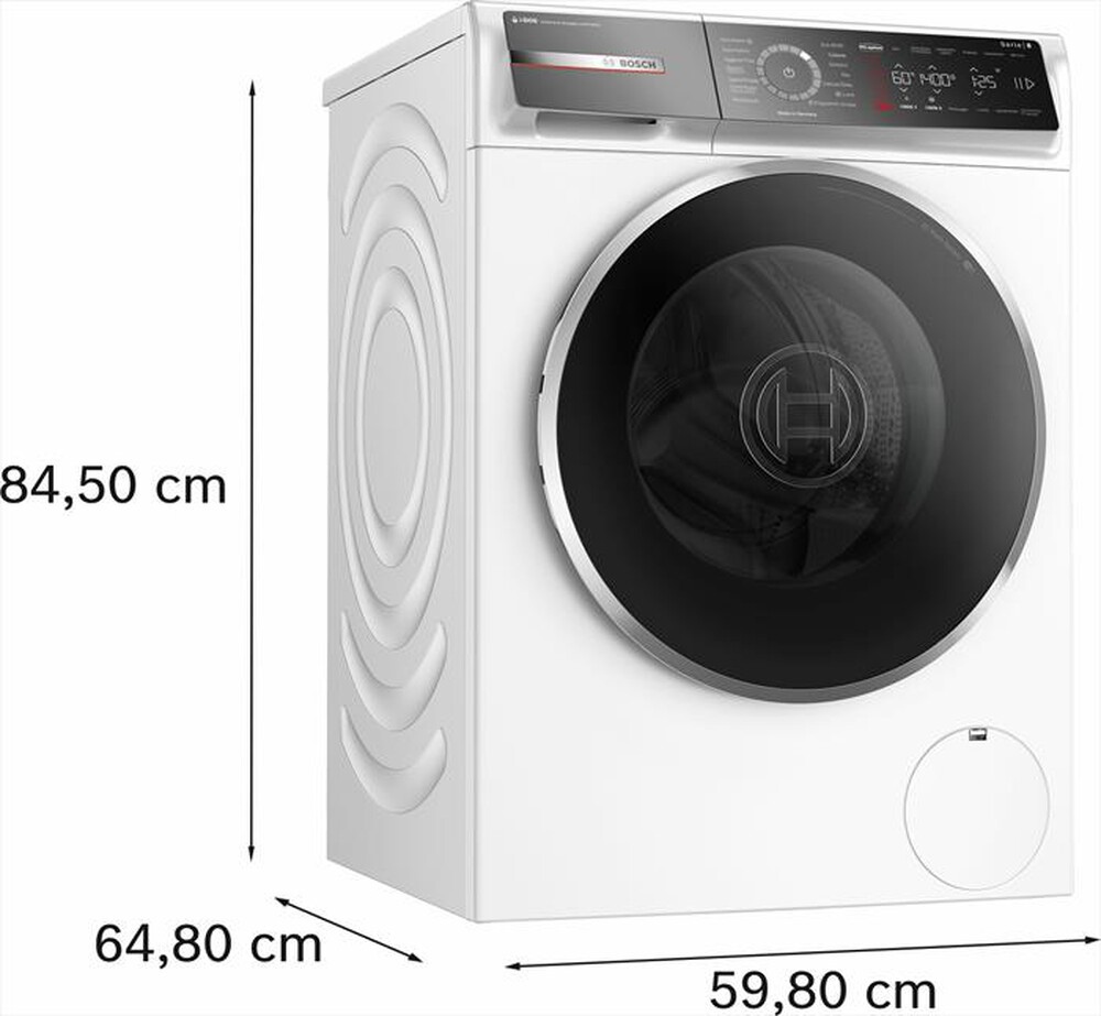 "BOSCH - Lavatrice WGB254A0IT 10 kg Classe A-BIANCO"