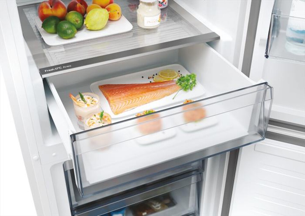 "CANDY - Frigorifero combinato CNCQ2T618EW Classe E 355 lt-Bianco"